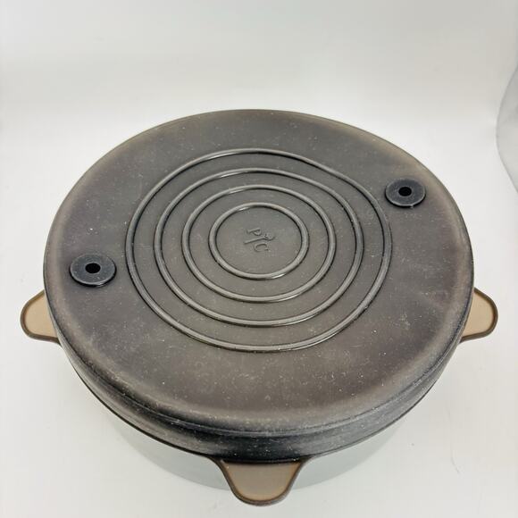 Pampered Chef 8” Quick Cooker Ceramic Pot #100043 with Silicone Lid New In Box - Picture 8 of 16